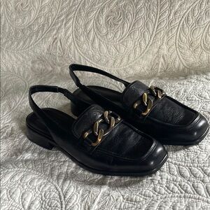 Naturalizer Frances Slingback Loafers with Gold Chain Detail * NWT * Sz …
